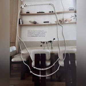 Banana Republic Silver Layered Necklace